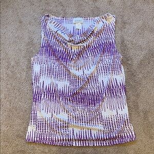 Vintage style cowl neck sequin blouse/tank